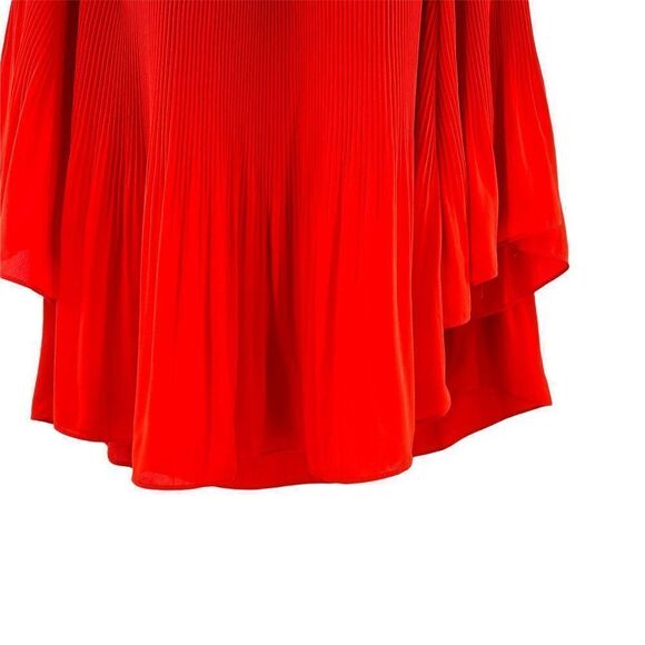 2/$30 Vince Camuto Accordion Pleated Off the Shoulder Flowy Top Blouse Medium - Picture 7 of 10